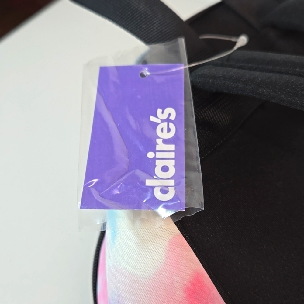 NWT Tie-Dye Backpack Pink Blue Zippers - Picture 10 of 11